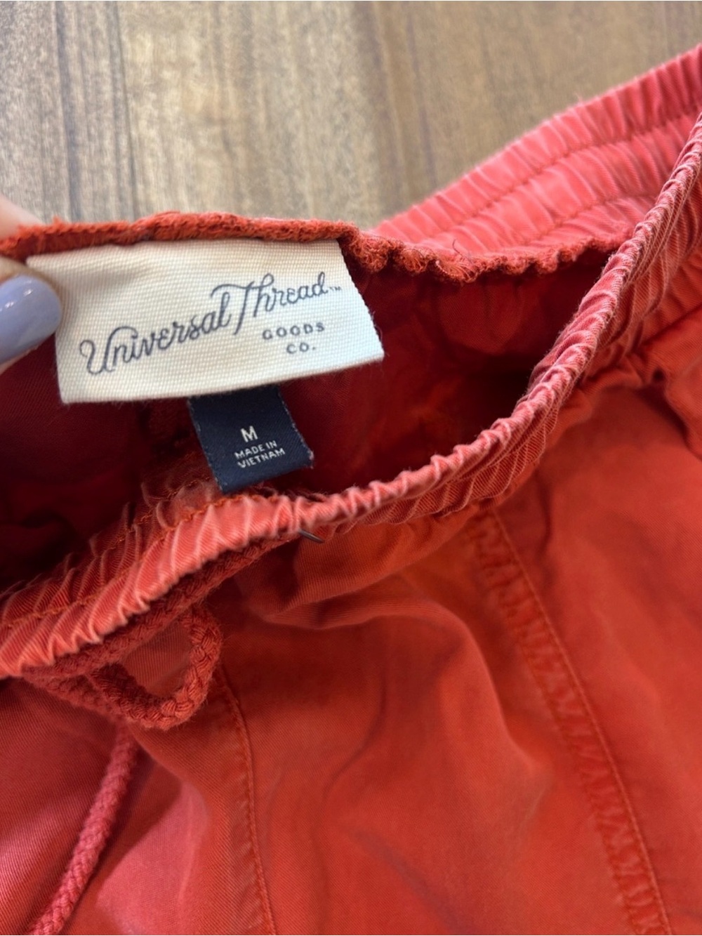(Pair)Universal Thread Black Rolled-Hem Denim Shorts & burnt orange shorts - Picture 8 of 10